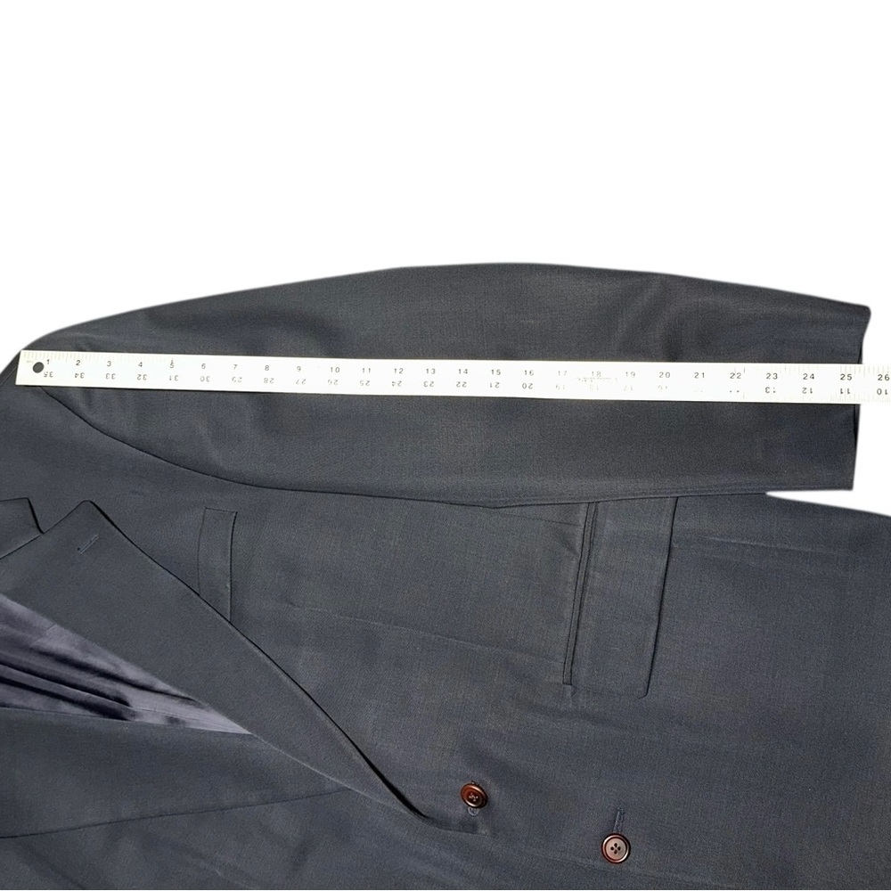 Ralph Lauren Men’s Navy Blue 100% Wool Sport Coat Blazer ~ Size 42 Tall - Picture 12 of 16